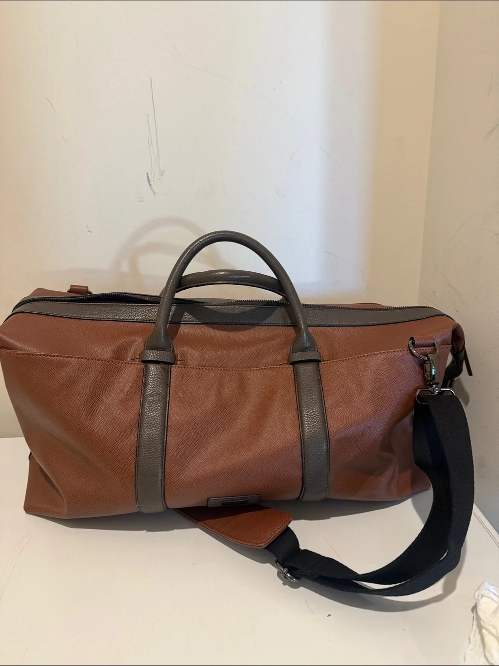 Ted Baker London Brown Duffel with Dark Trim